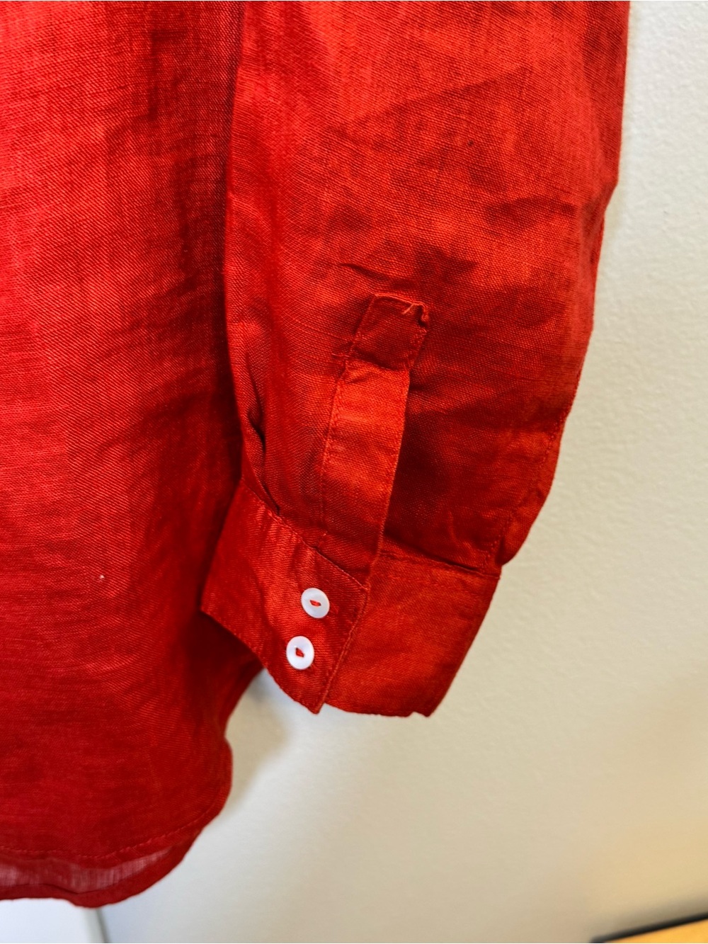 Sigrid Olsen 100% Linen Long-Sleeve Button-Down Shirt - Picture 3 of 7